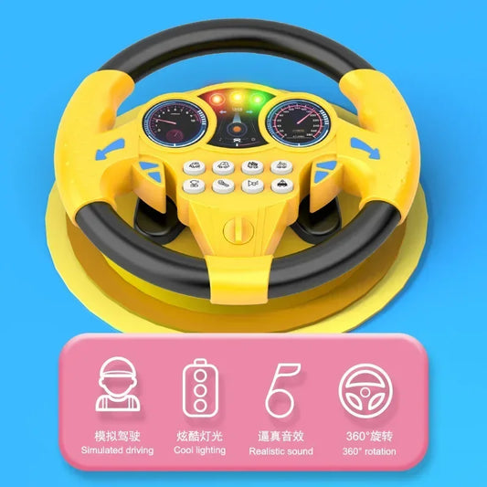Children's Interactive Steering Wheel Toy with Lights & Sounds – Pretend Driving Toy (3+ Years)