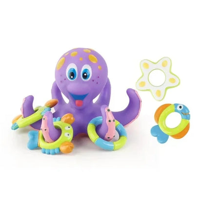 Octopus Ring Toss Bath Toy – Floating Water Game for Children Aged 3+