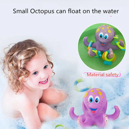 Octopus Ring Toss Bath Toy – Floating Water Game for Children Aged 3+