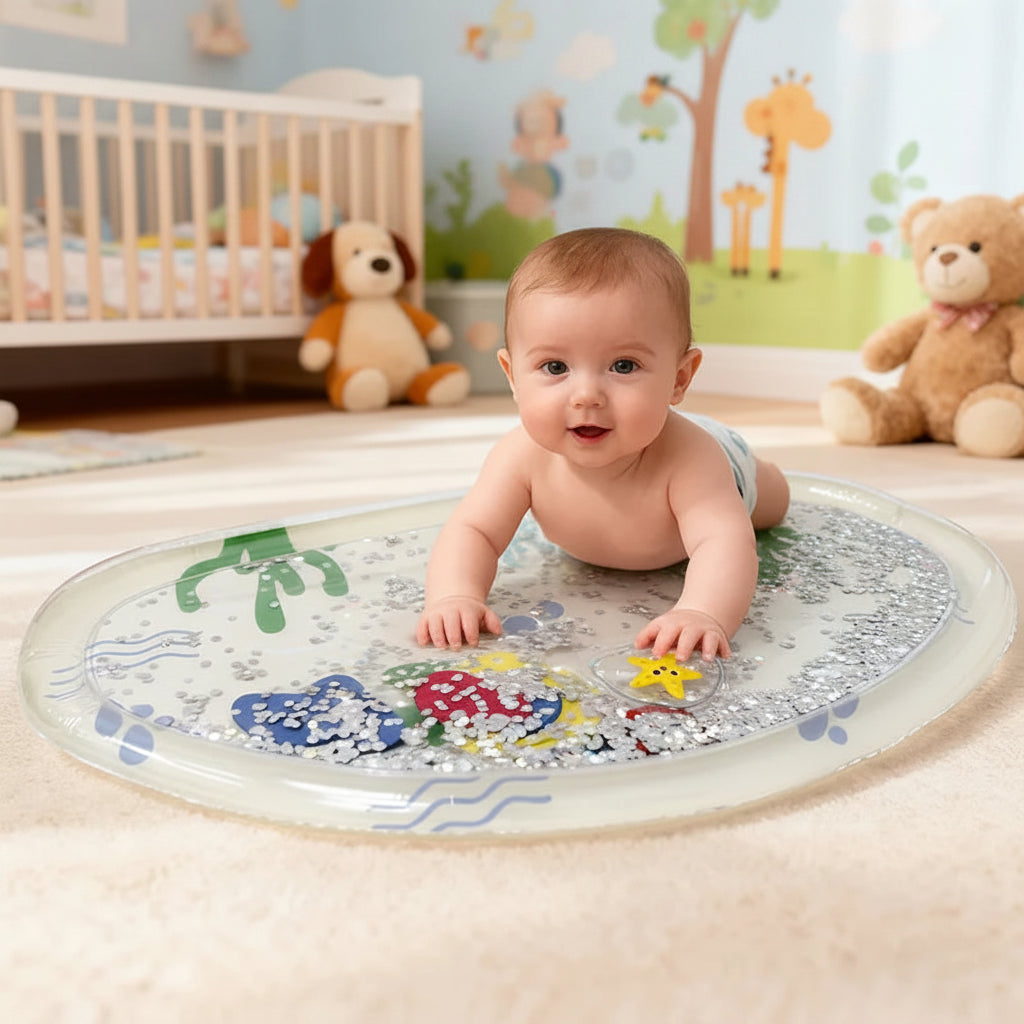 Inflatable Baby Water Play Mat – Tummy Time Activity Mat for Infants & Toddlers