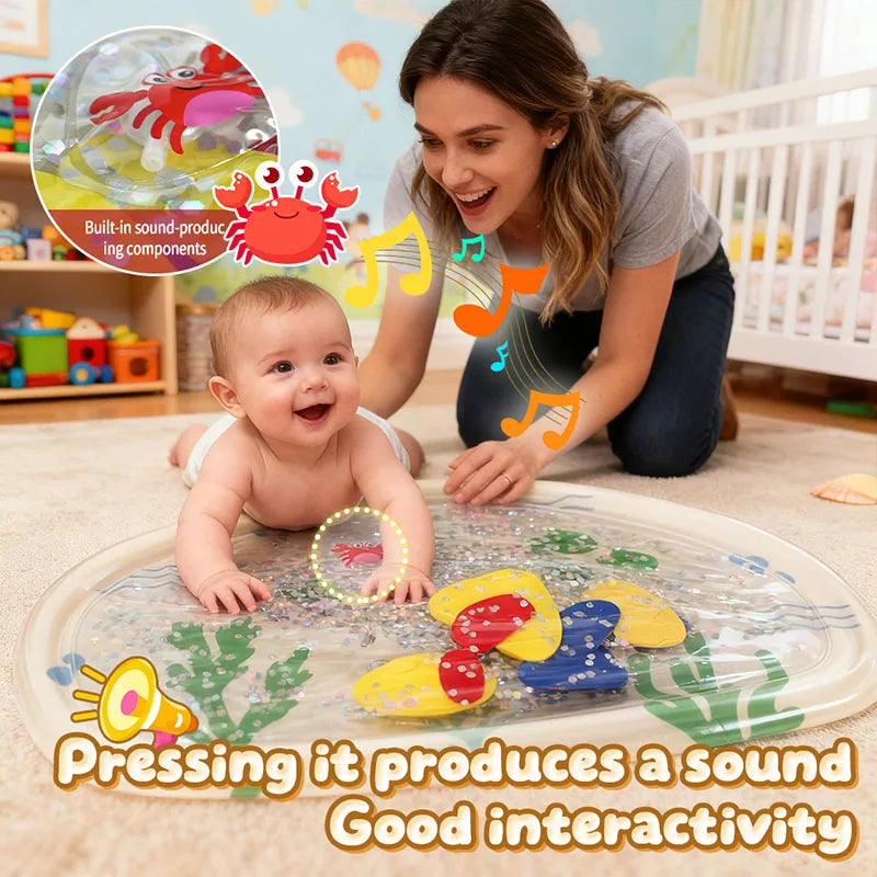 Inflatable Baby Water Play Mat – Tummy Time Activity Mat for Infants & Toddlers