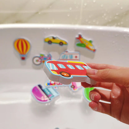 Floating Foam Bath Puzzle Toy Set – Boat & Vehicle Water Play Shapes