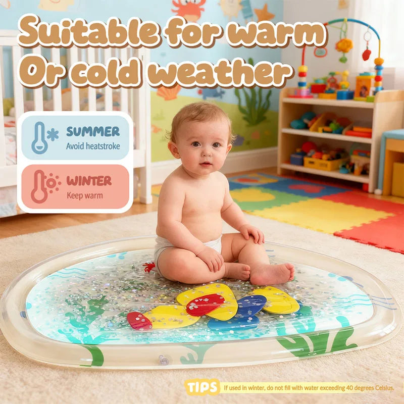 Inflatable Baby Water Play Mat – Tummy Time Activity Mat for Infants & Toddlers